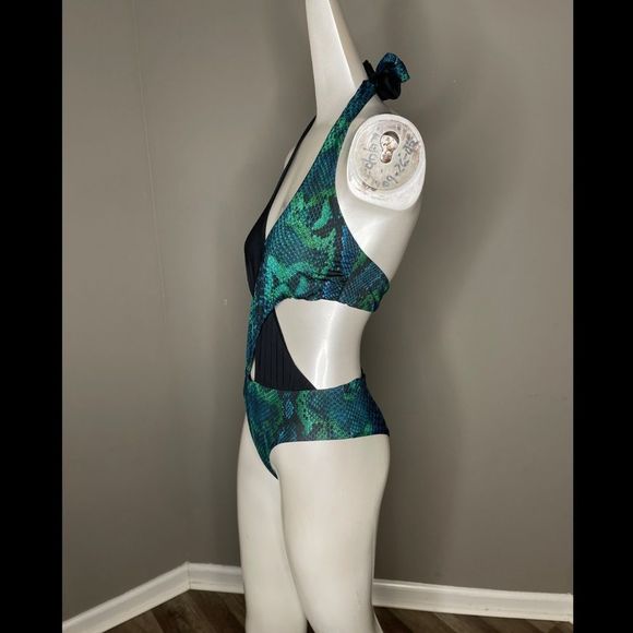 Roberto Cavalli Woman One-piece
swimsuit Deep jade - Picture 3 of 5